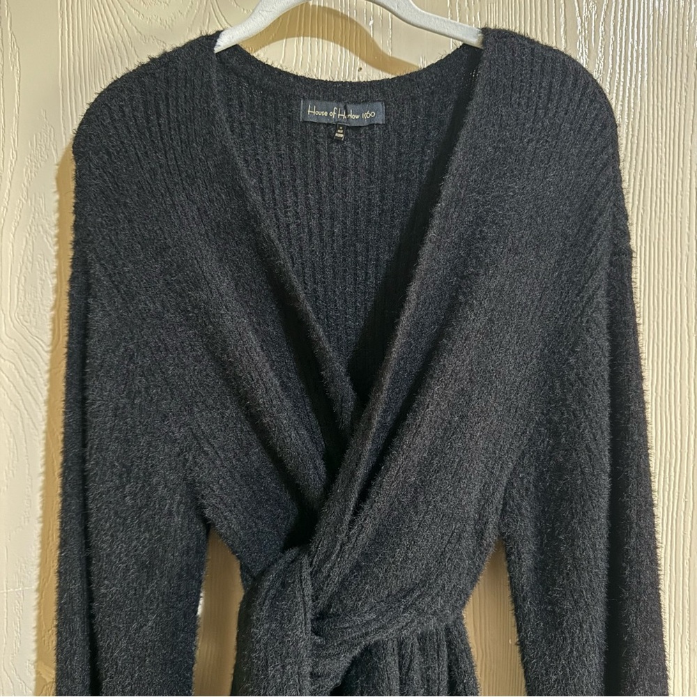 EUC House of Harlow 1960 wool blend sweater wrap dress sz M